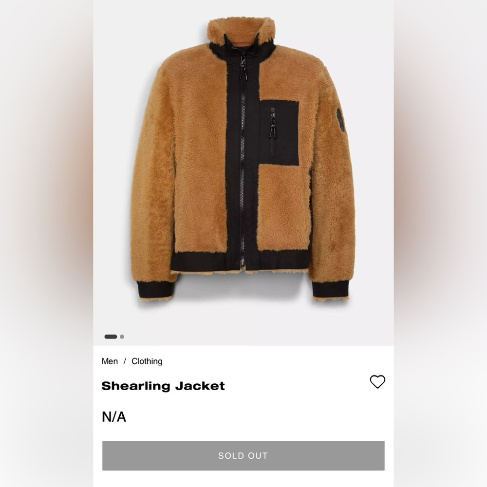 NWT Coach Shearling Jacket - Picture 13 of 13